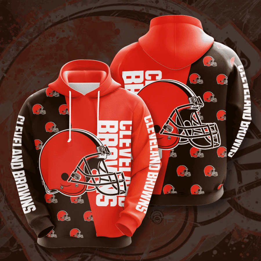 Cleveland Browns 3D All Over Print Hoodie, Zip Hoodie
