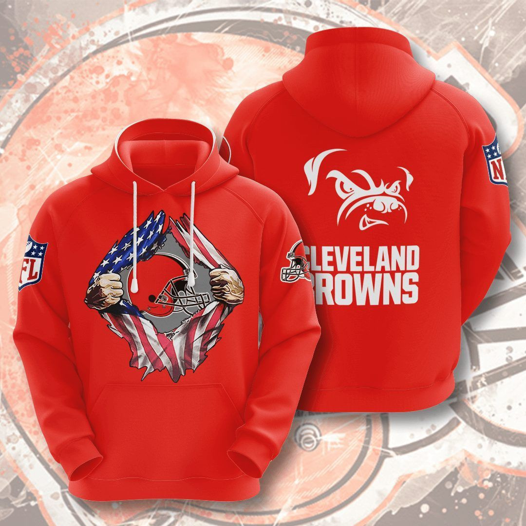 Cleveland Browns 3D All Over Print Hoodie, Zip Hoodie