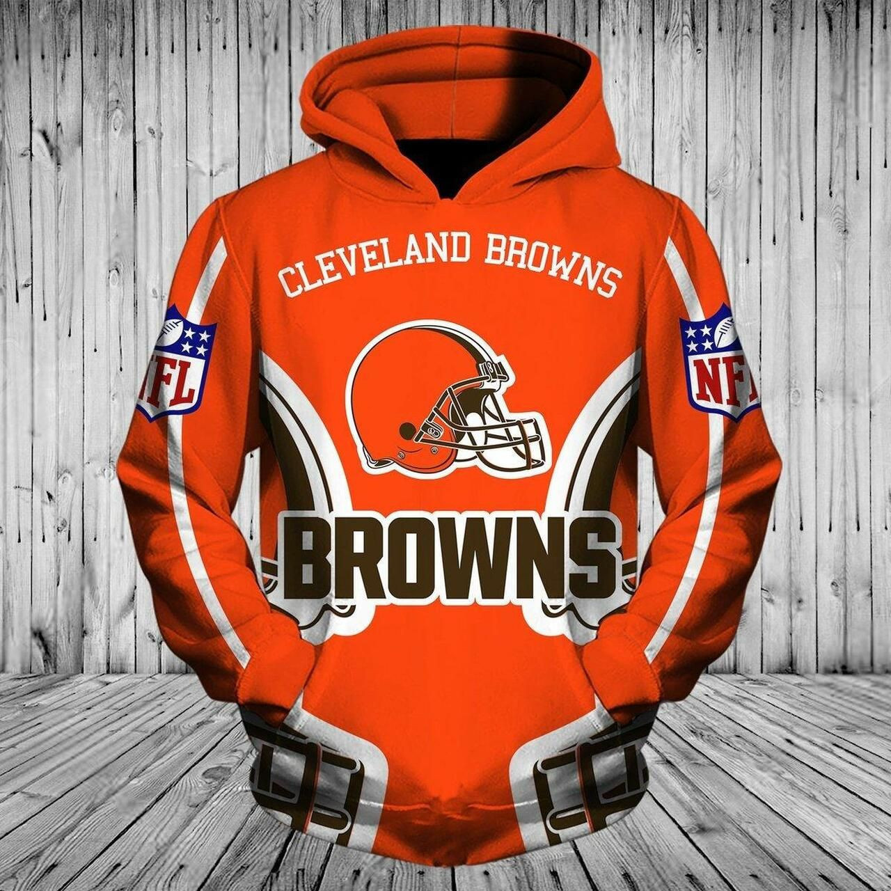 Cleveland Browns 3D All Over Print Hoodie, Zip Hoodie