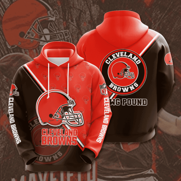 Cleveland Browns 3D All Over Print Hoodie, Zip Hoodie