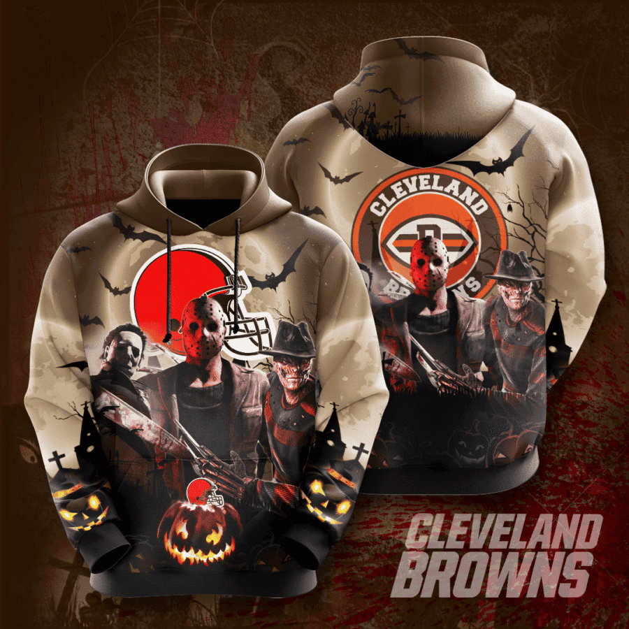 Cleveland Browns 3D All Over Print Hoodie, Zip Hoodie