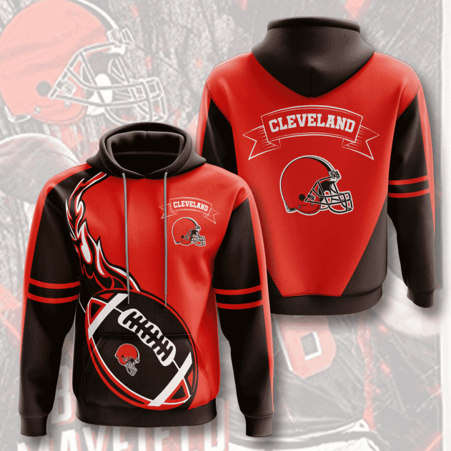 Cleveland Browns 3D All Over Print Hoodie, Zip Hoodie