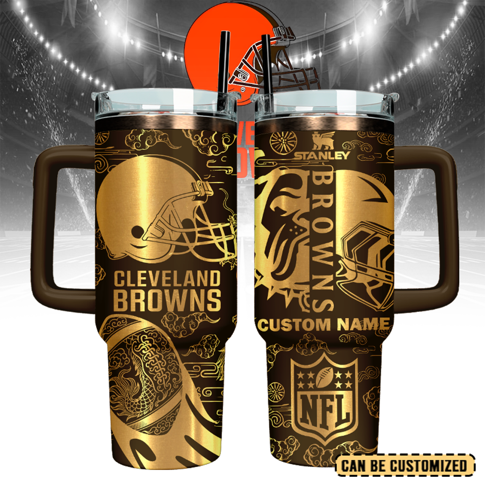 Cleveland Browns Custom Stanley Cup 40 oz 30 oz Tumbler With HandleTVC2301107