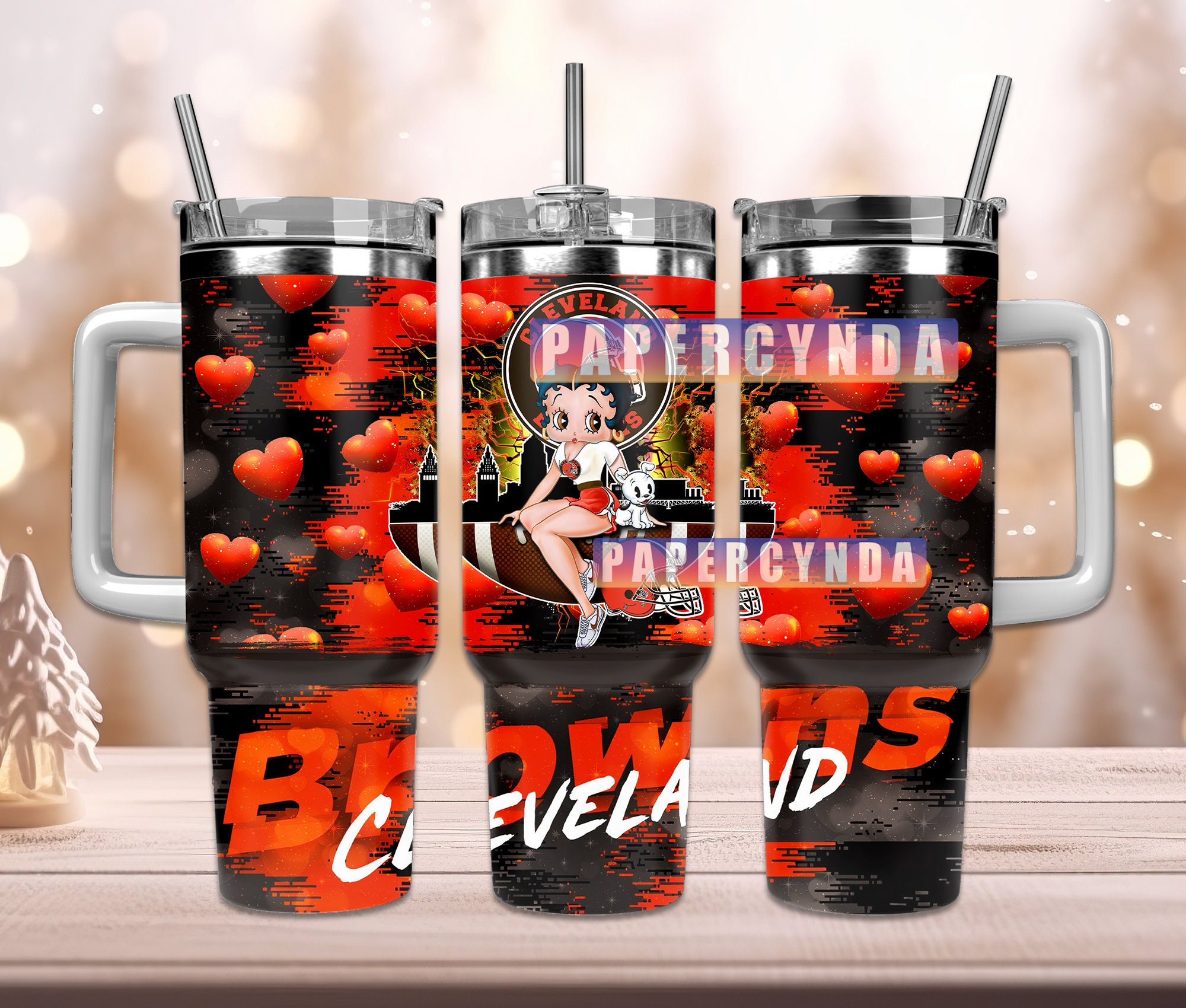 Cleveland Browns Custom Stanley Cup 40 oz 30 oz Tumbler With HandleTVC2301843