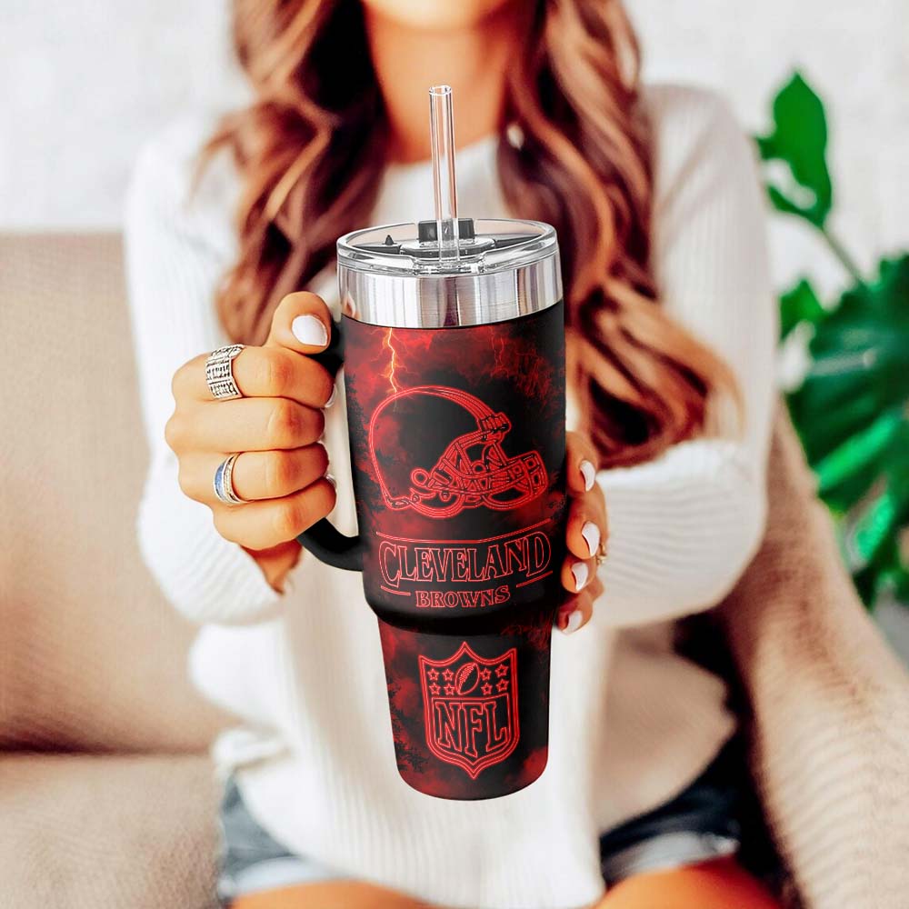 Cleveland Browns Custom Stanley Cup 40 oz 30 oz Tumbler With HandleTVC230187 - Image 2