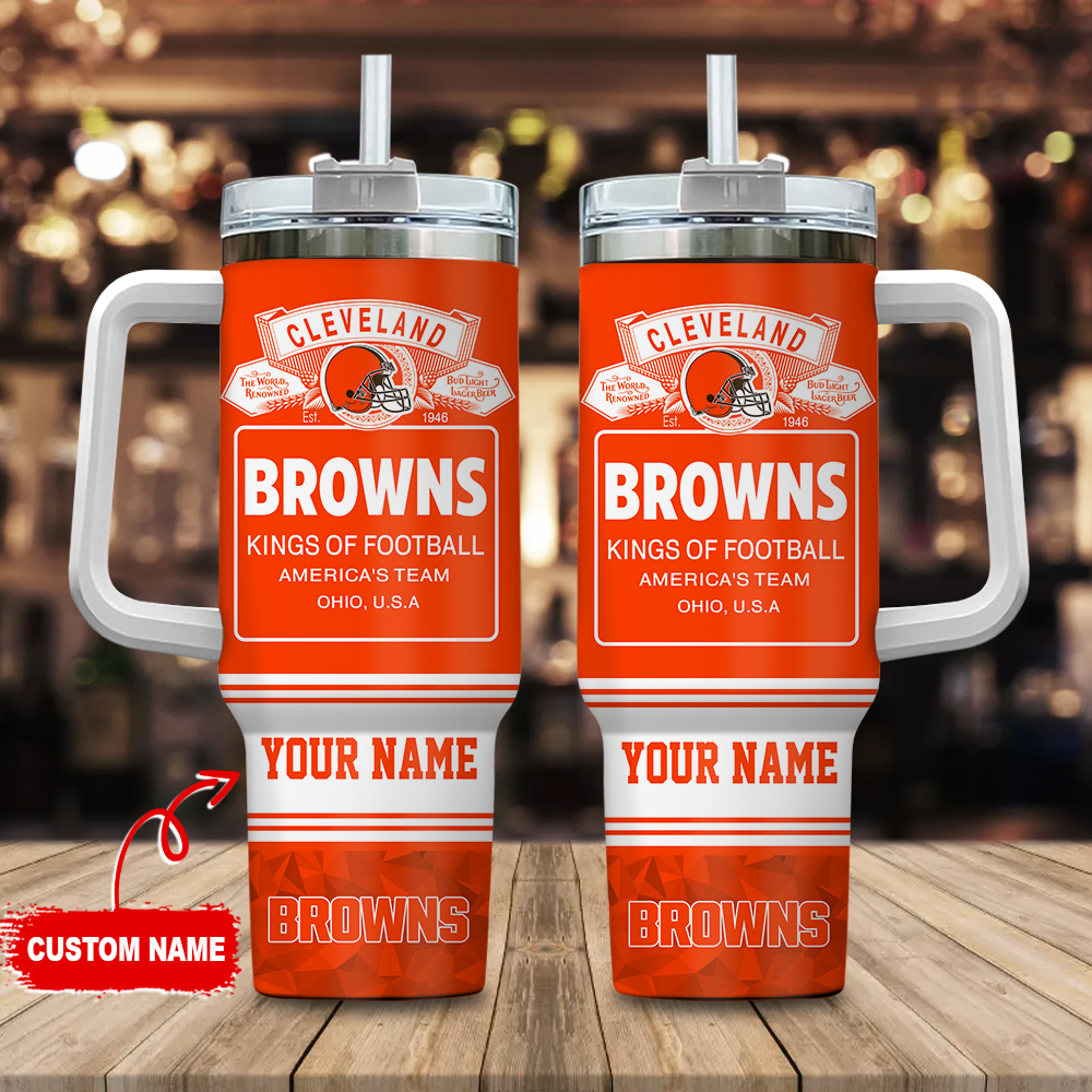 Cleveland Browns NFL Bud Light Custom Stanley Cup 40 oz 30 oz Tumbler With HandleTVC2301109
