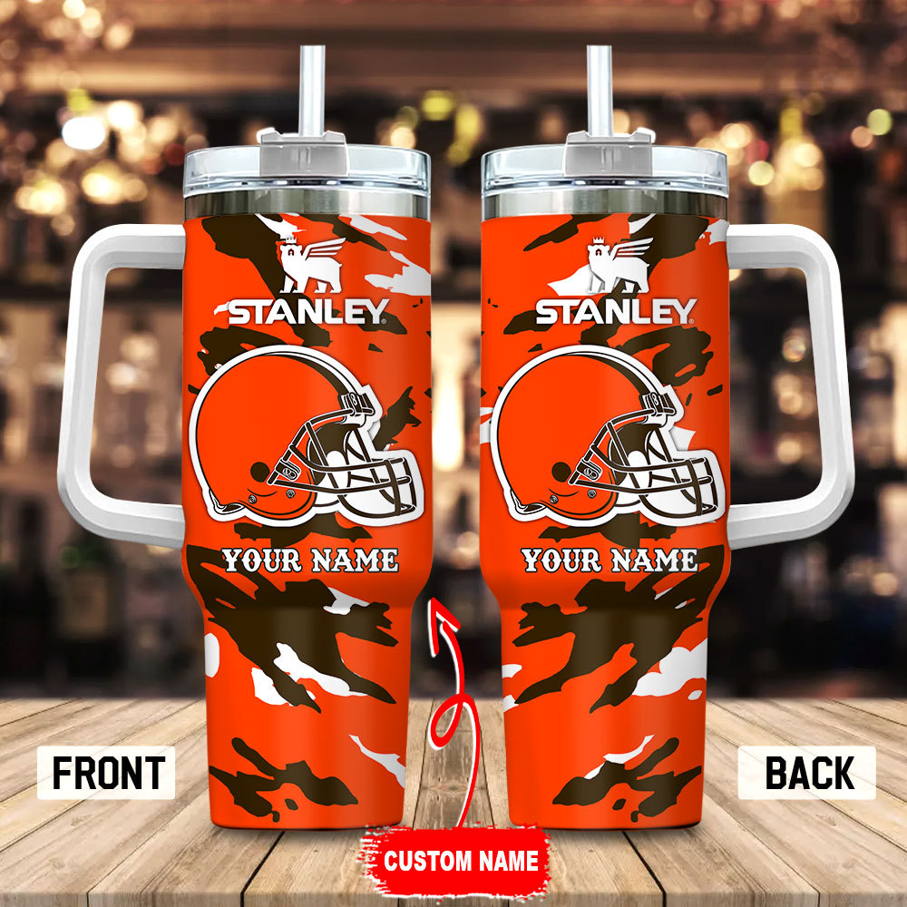Cleveland Browns NFL Custom Stanley Cup 40 oz 30 oz Tumbler With HandleTVC2301100