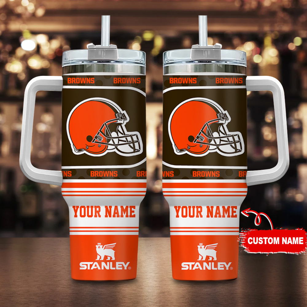 Cleveland Browns NFL Custom Stanley Cup 40 oz 30 oz Tumbler With HandleTVC2301124