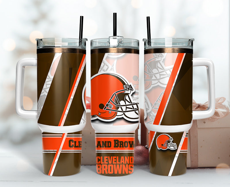 Cleveland Browns NFL Custom Stanley Cup 40 oz 30 oz Tumbler With HandleTVC2301139