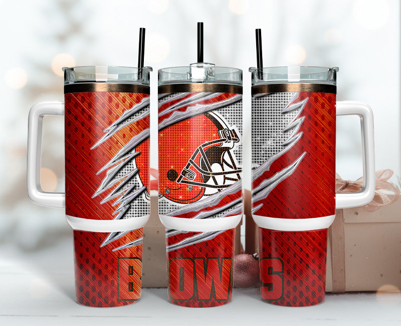 Cleveland Browns NFL Custom Stanley Cup 40 oz 30 oz Tumbler With HandleTVC2301141