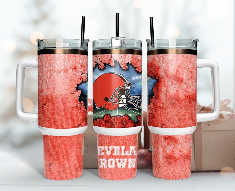 Cleveland Browns NFL Custom Stanley Cup 40 oz 30 oz Tumbler With HandleTVC2301146