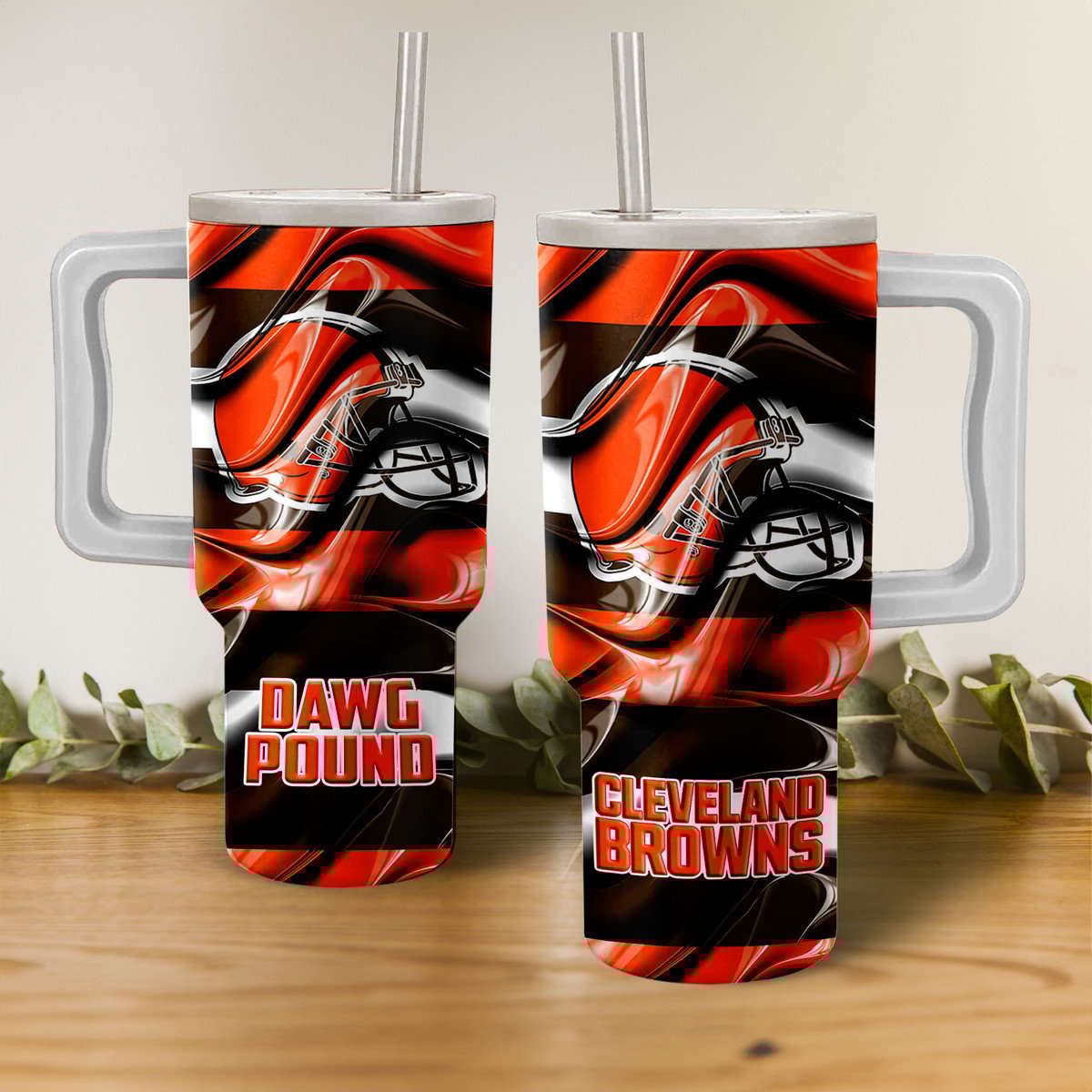 Cleveland Browns NFL Custom Stanley Cup 40 oz 30 oz Tumbler With HandleTVC2301274
