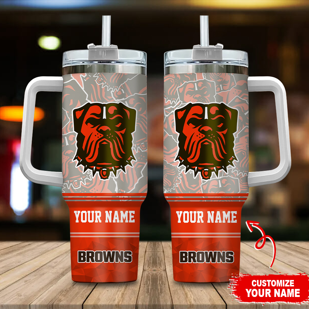 Cleveland Browns NFL Custom Stanley Cup 40 oz 30 oz Tumbler With HandleTVC230158