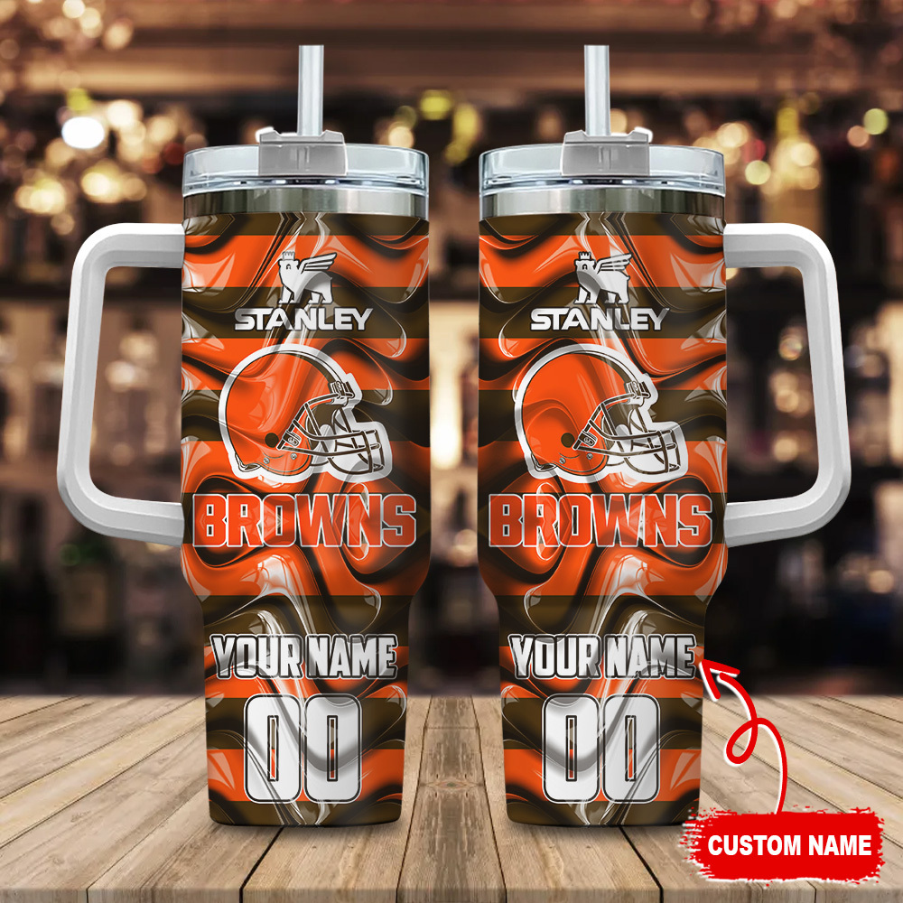 Cleveland Browns NFL Custom Stanley Cup 40 oz 30 oz Tumbler With HandleTVC230170