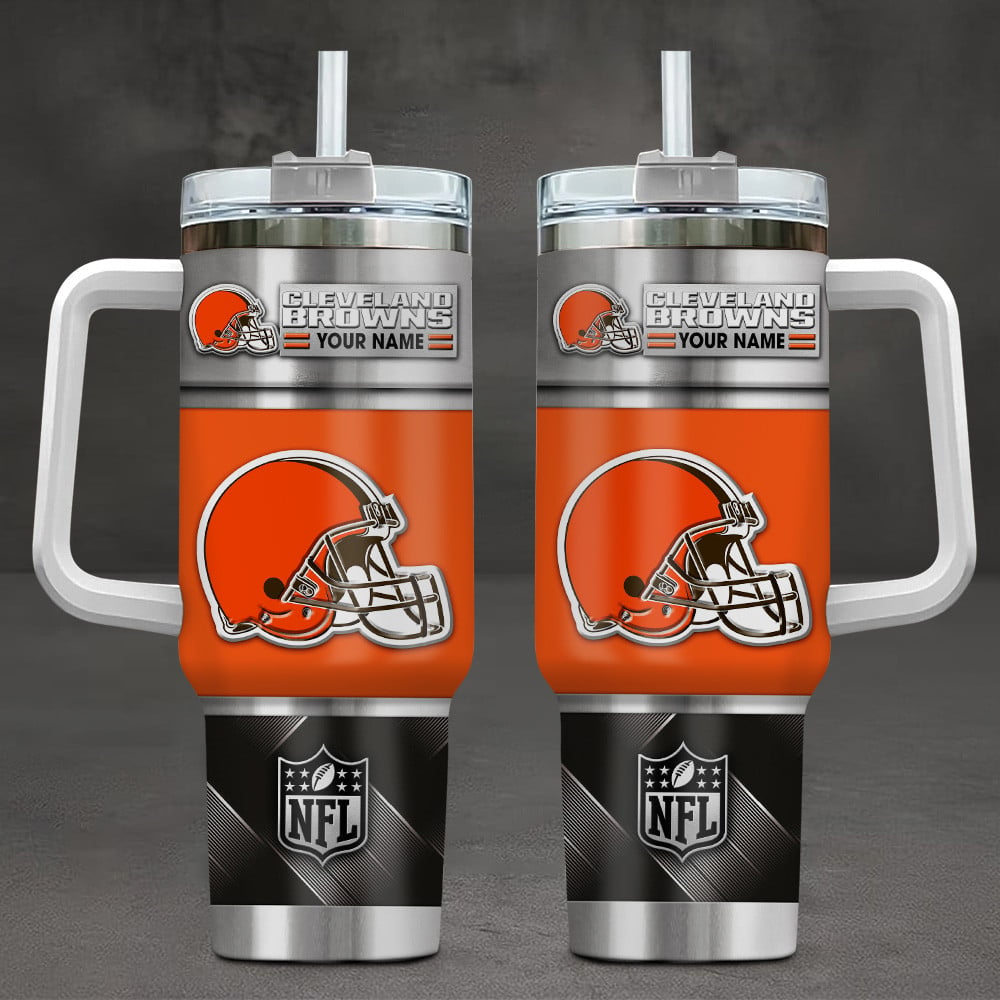 Cleveland Browns NFL Custom Stanley Cup 40 oz 30 oz Tumbler With HandleTVC230197