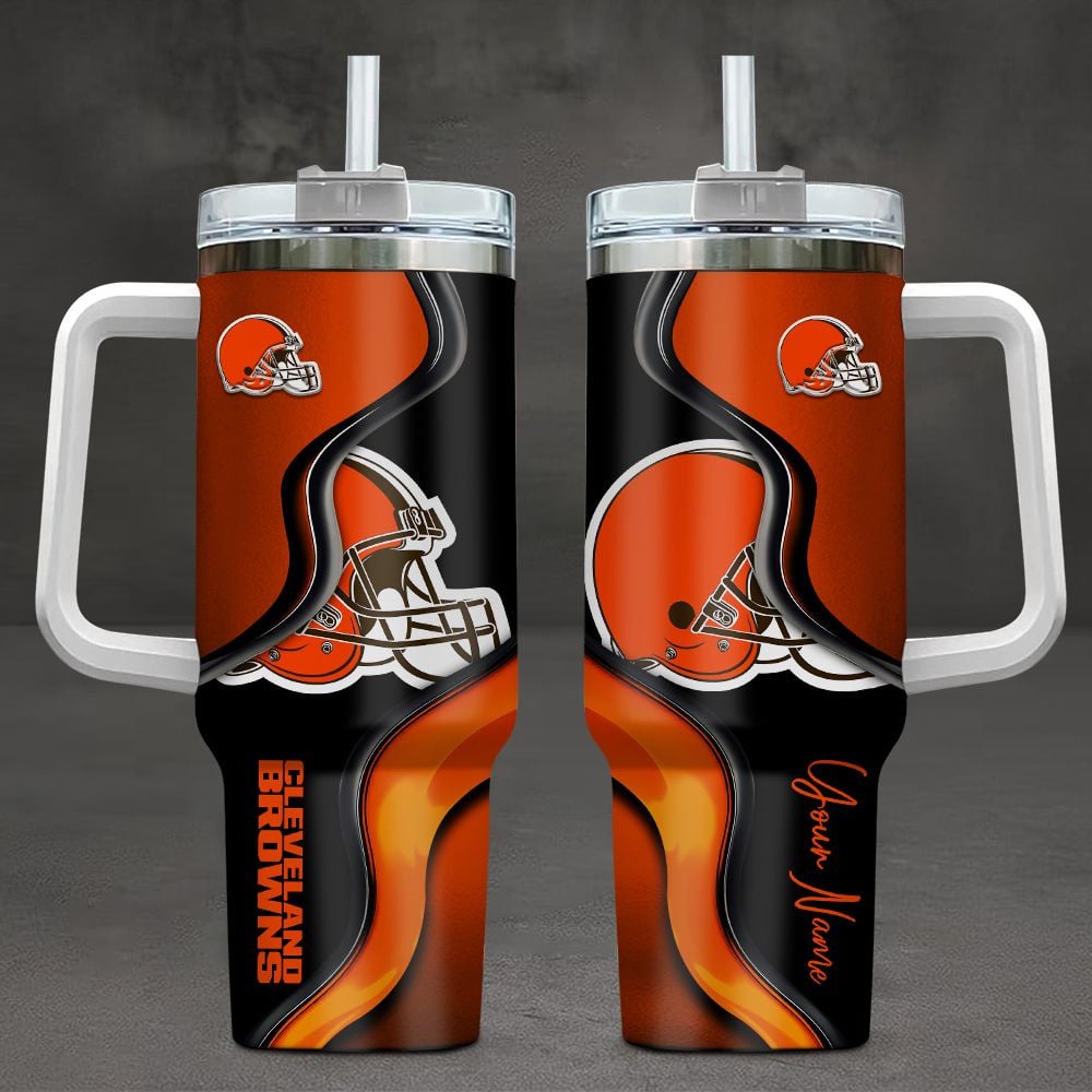 Cleveland Browns NFL Custom Stanley Cup 40 oz 30 oz Tumbler With HandleTVC230199