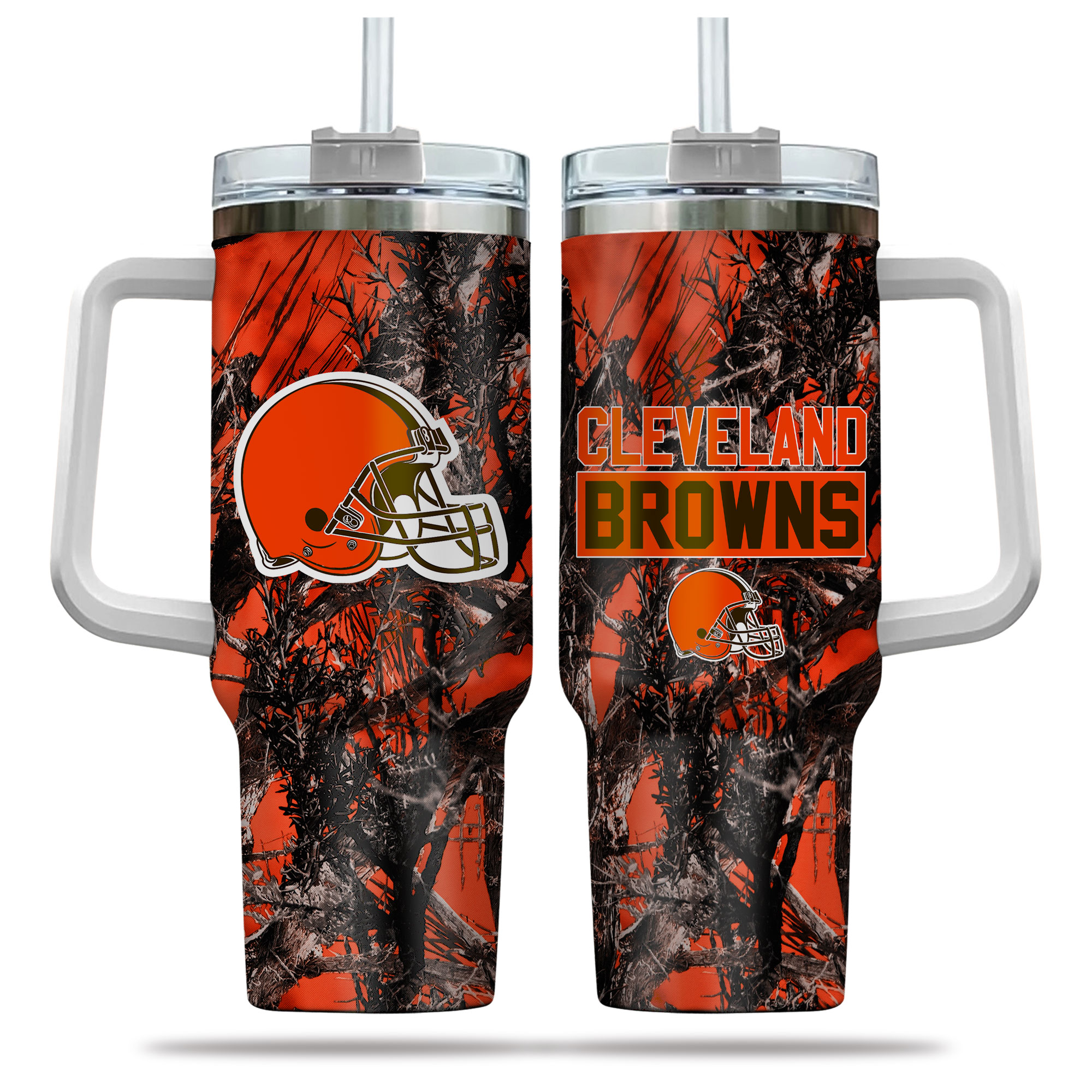 Cleveland Browns NFL Hunting Custom Stanley Cup 40 oz 30 oz Tumbler With HandleTVC230182