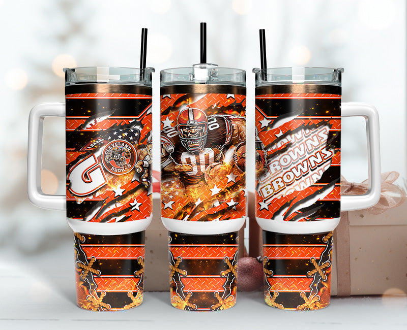 Cleveland Browns NFL Mascot Custom Stanley Cup 40 oz 30 oz Tumbler With HandleTVC2301148