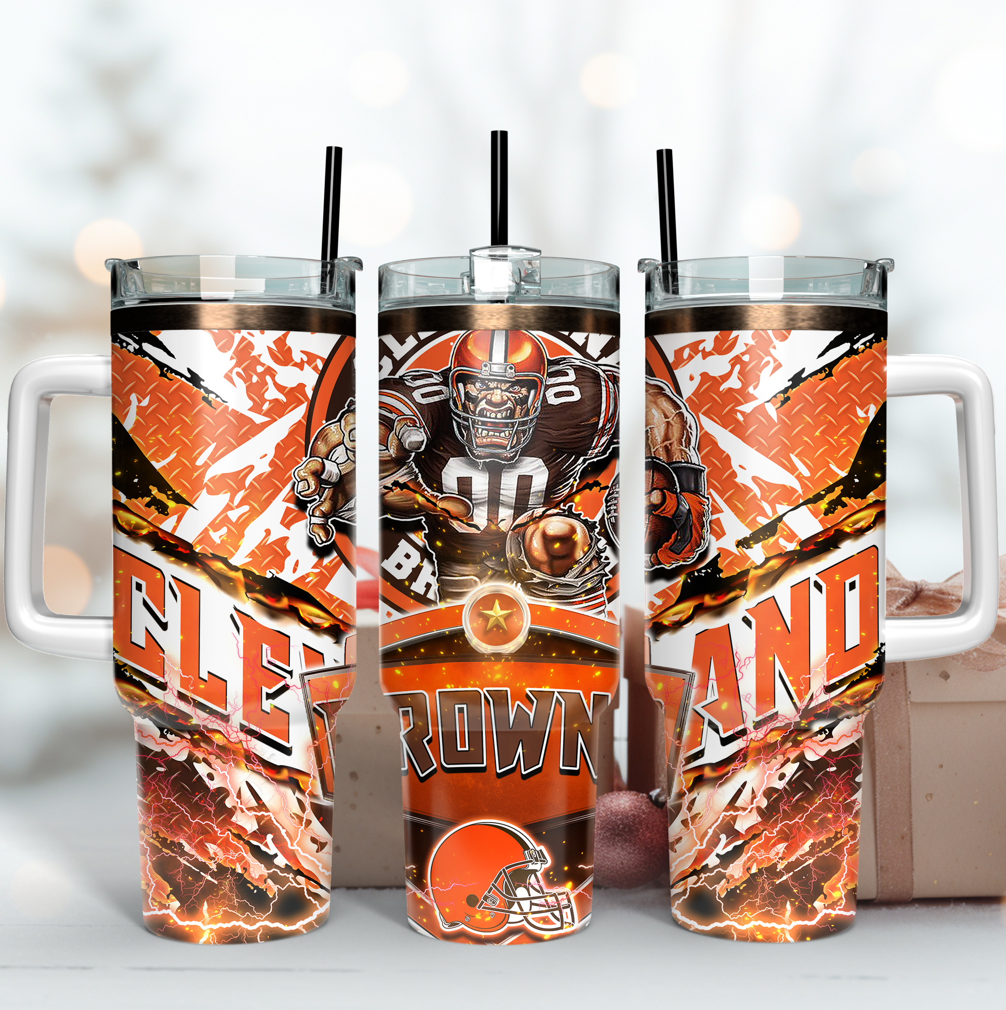 Cleveland Browns NFL Mascot Custom Stanley Cup 40 oz 30 oz Tumbler With HandleTVC2301166