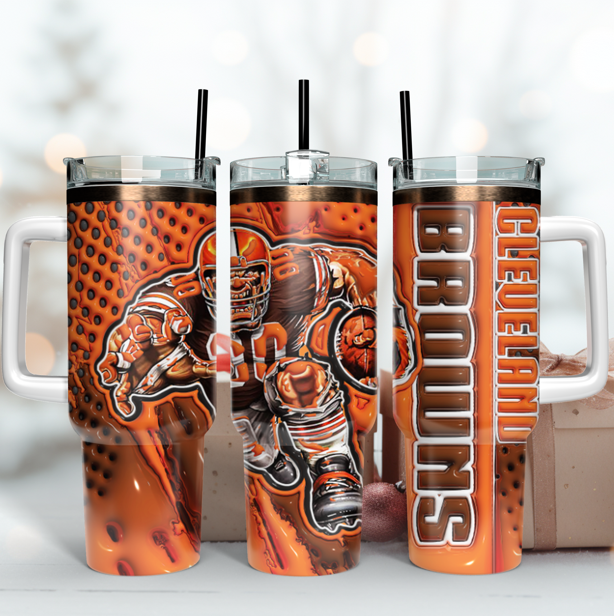Cleveland Browns NFL Mascot Custom Stanley Cup 40 oz 30 oz Tumbler With HandleTVC2301185