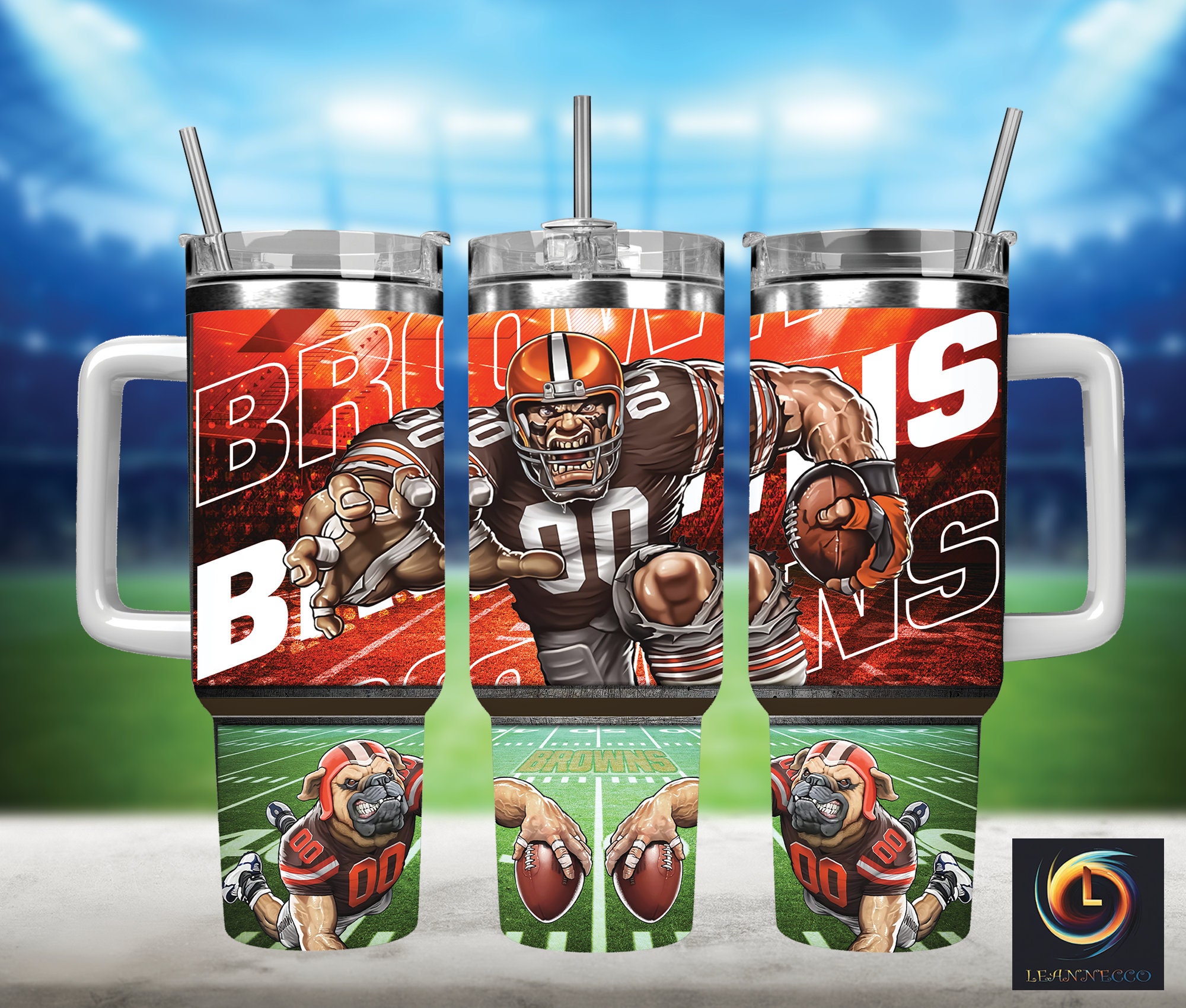 Cleveland Browns NFL Mascot Custom Stanley Cup 40 oz 30 oz Tumbler With HandleTVC2301988