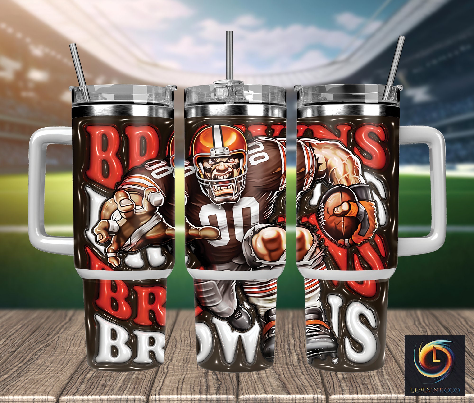 Cleveland Browns NFL Mascot Custom Stanley Cup 40 oz 30 oz Tumbler With HandleTVC2301989