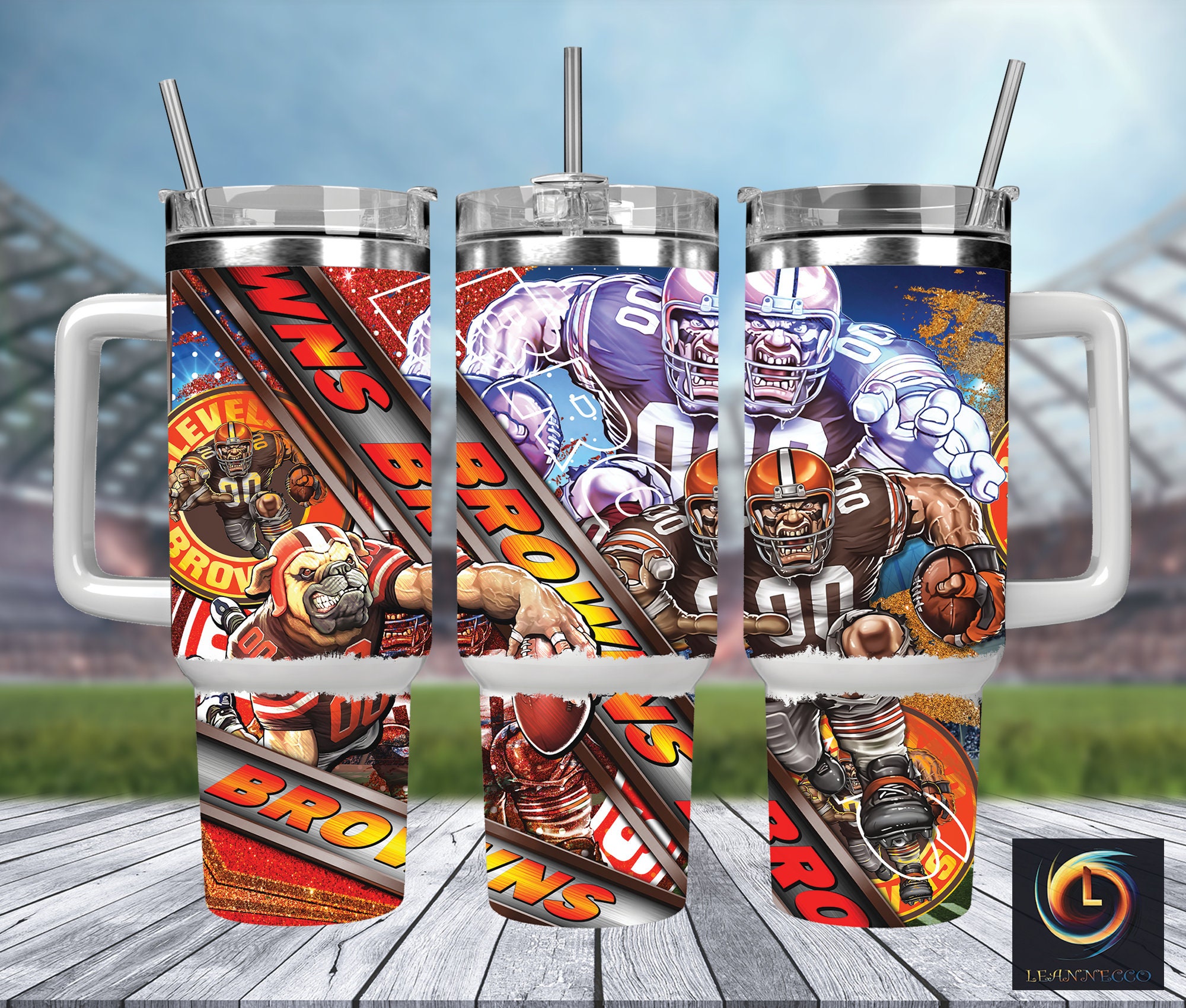 Cleveland Browns NFL Mascot Custom Stanley Cup 40 oz 30 oz Tumbler With HandleTVC2301999