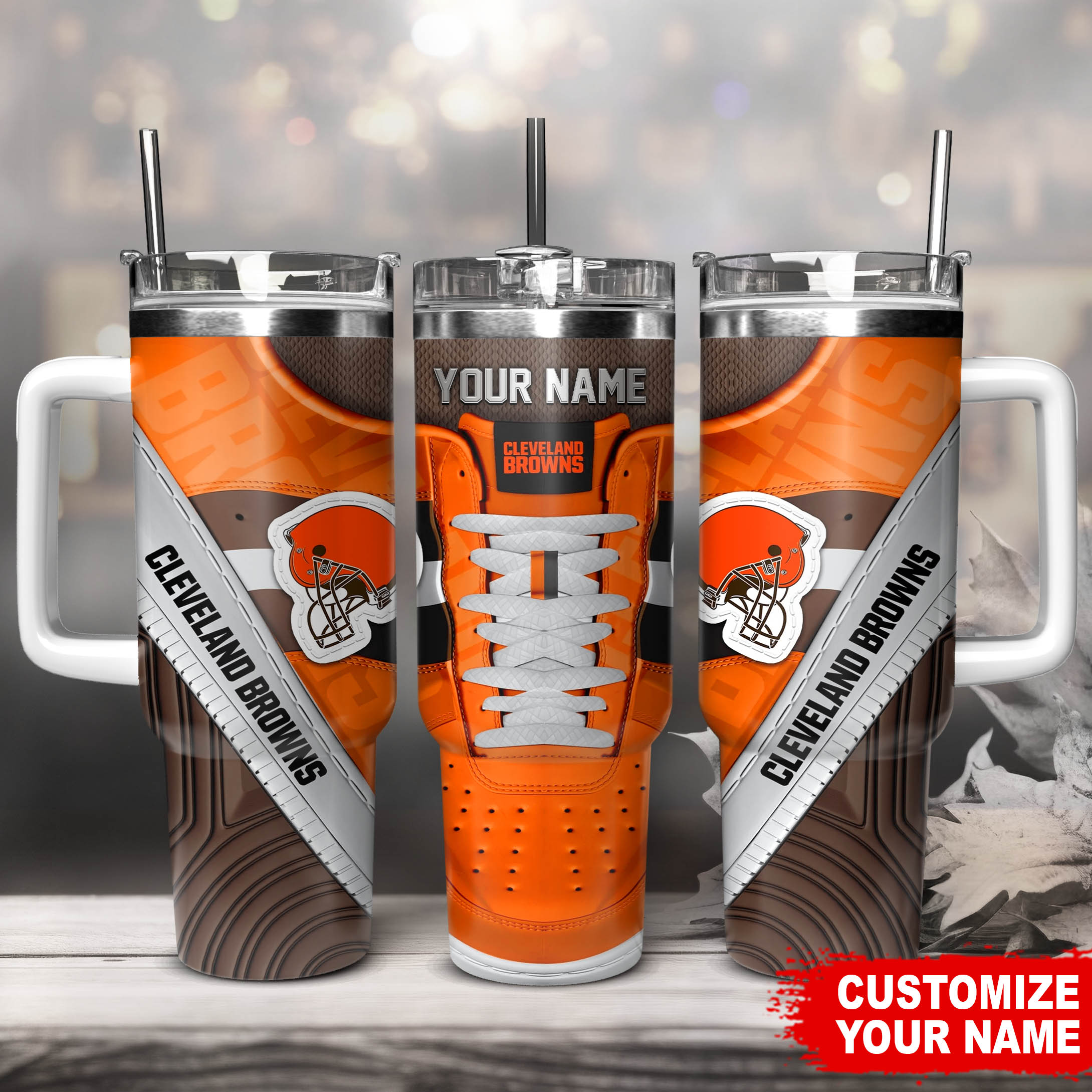 Cleveland Browns NFL Sneaker Custom Stanley Cup 40 oz 30 oz Tumbler With HandleTVC230129