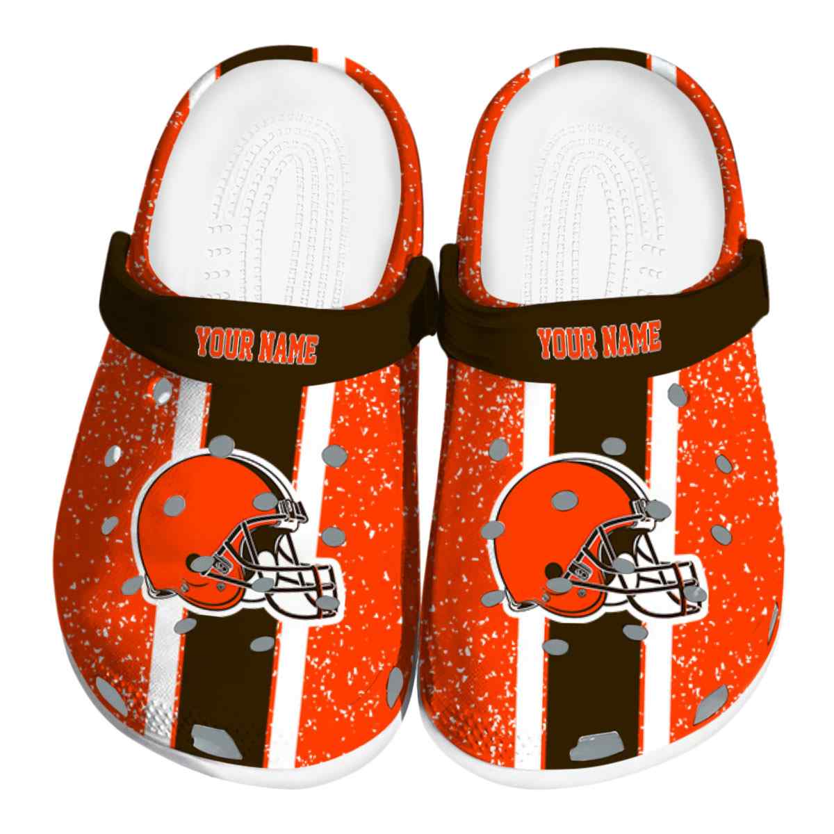 Cleveland Browns NFL Sport Crocs Crocband Clogs Shoes Comfortable For Men Women and Kids