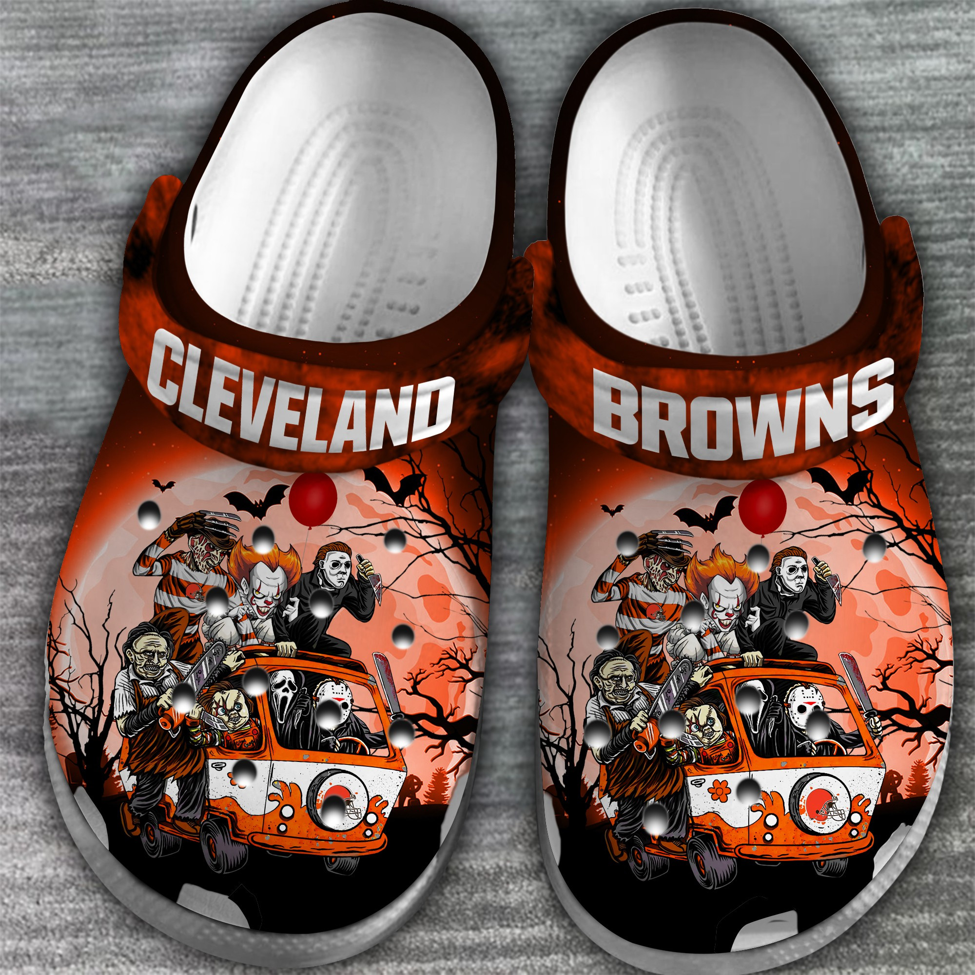 Cleveland Browns NFL Sport Crocs Crocband Clogs Shoes Comfortable For Men Women and Kids - Image 2