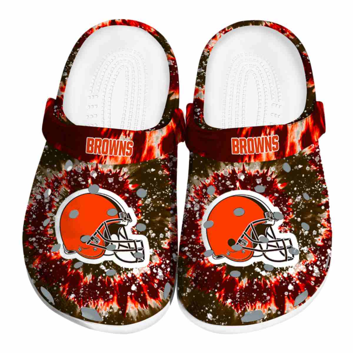 Cleveland Browns NFL Sport Crocs Crocband Clogs Shoes Comfortable For Men Women and Kids