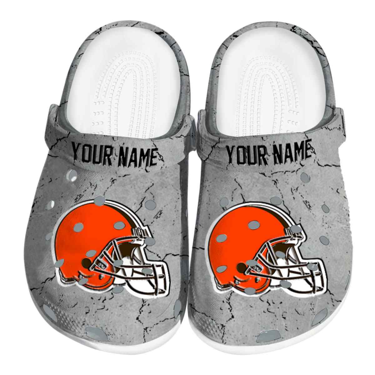 Cleveland Browns NFL Sport Crocs Crocband Clogs Shoes Comfortable For Men Women and Kids