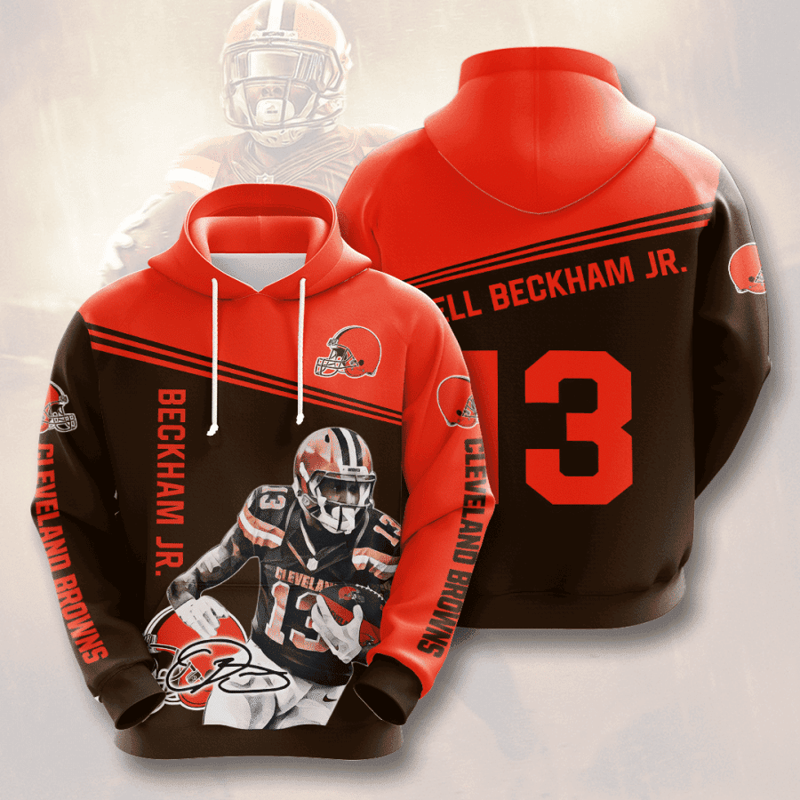 Cleveland Browns Odell Beckham Jr. 13 3D All Over Print Hoodie, Zip Hoodie