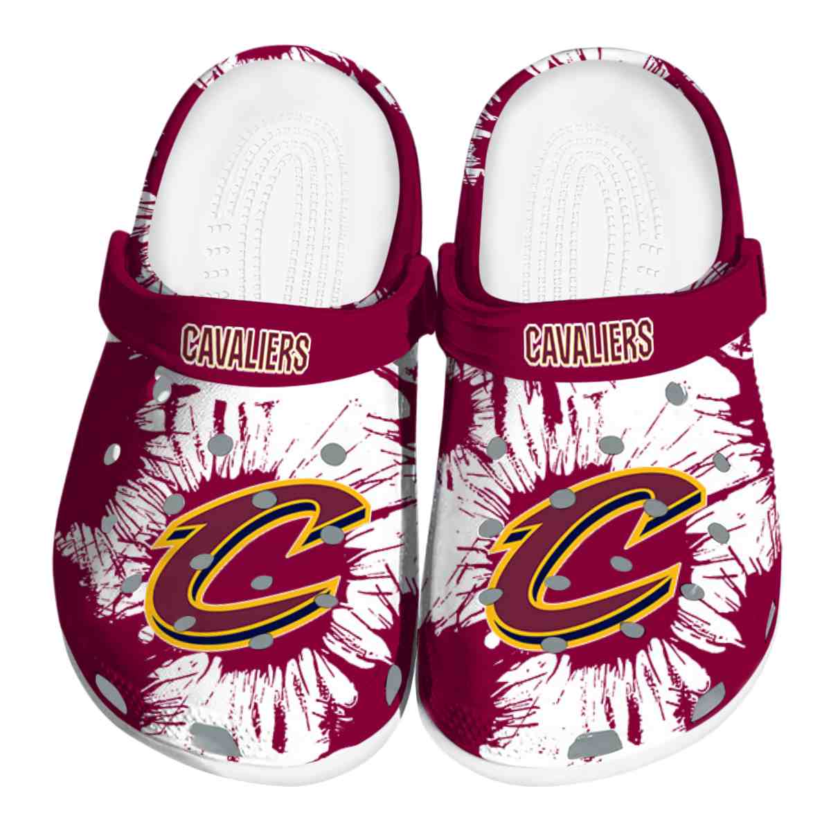 Cleveland Cavaliers NBA Sport Crocs Crocband Clogs Shoes Comfortable For Men Women and Kids