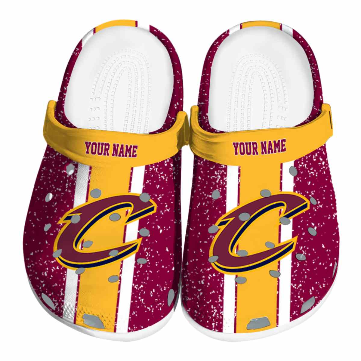 Cleveland Cavaliers NBA Sport Crocs Crocband Clogs Shoes Comfortable For Men Women and Kids