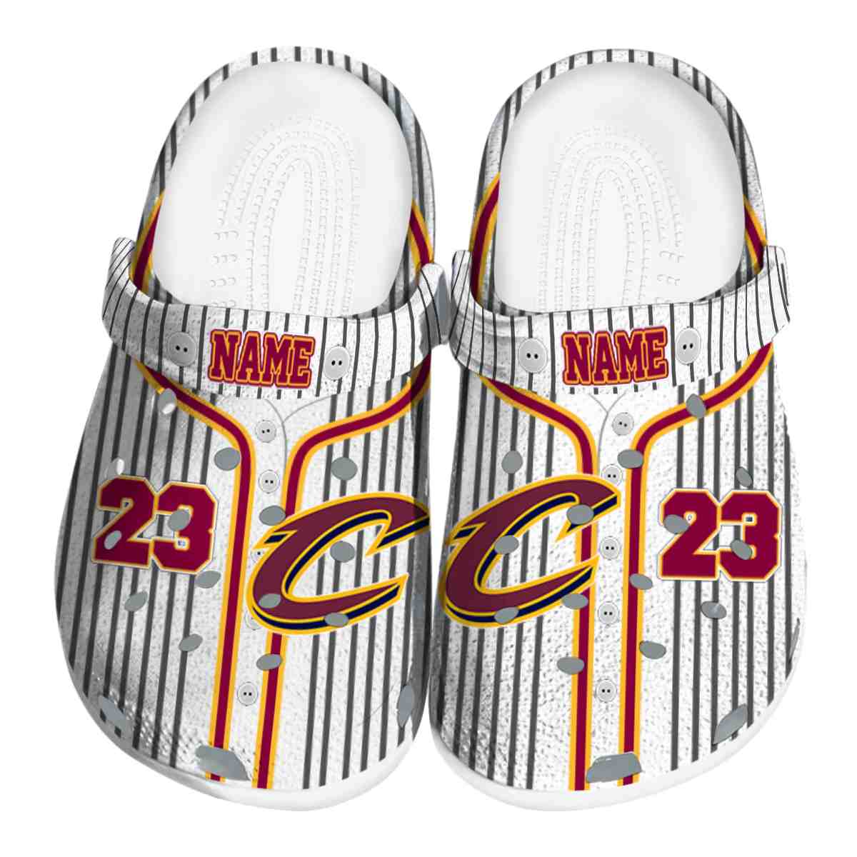 Cleveland Cavaliers NBA Sport Crocs Crocband Clogs Shoes Comfortable For Men Women and Kids