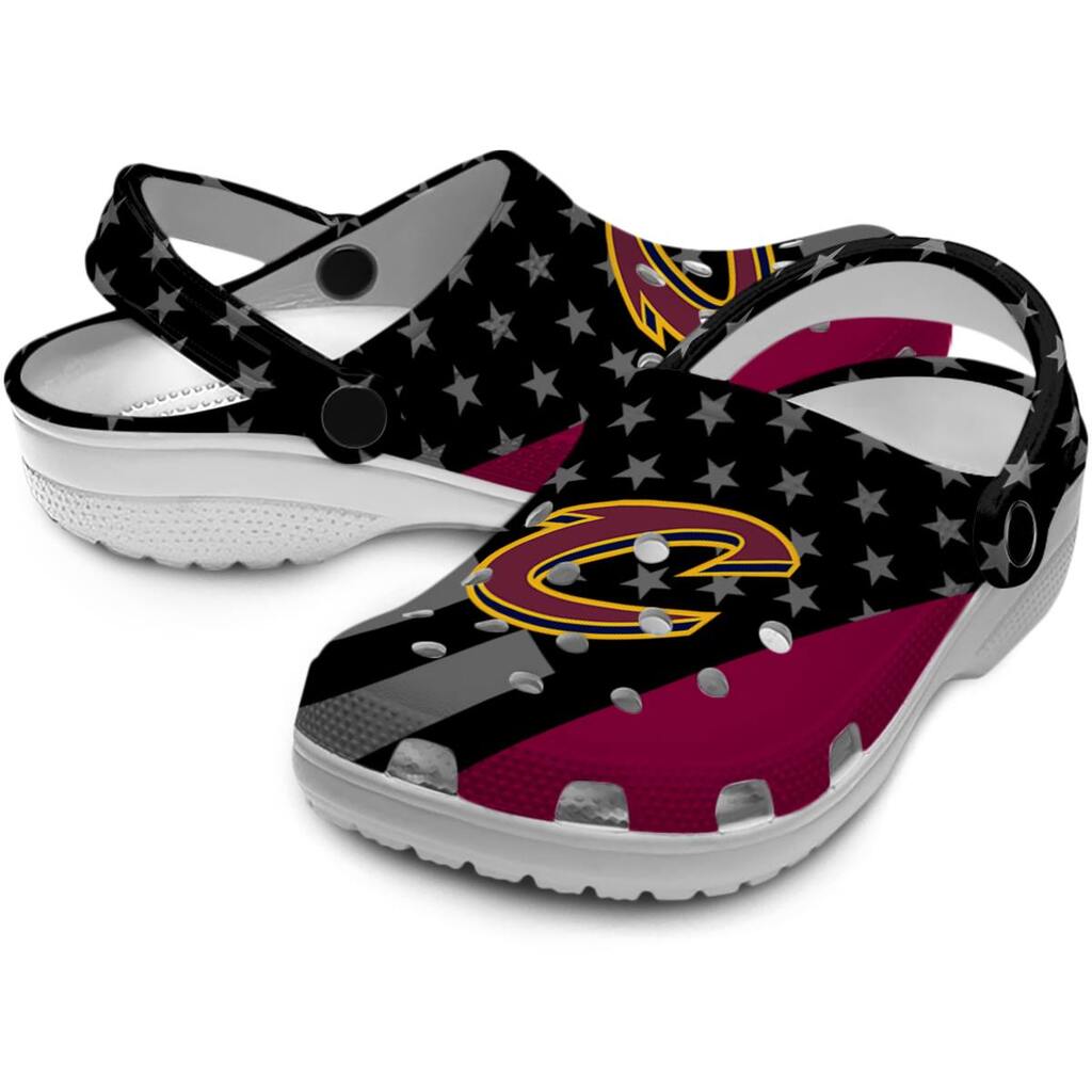 Cleveland Cavaliers Stellar Stripes Theme ClogTVC1801916 - Image 3