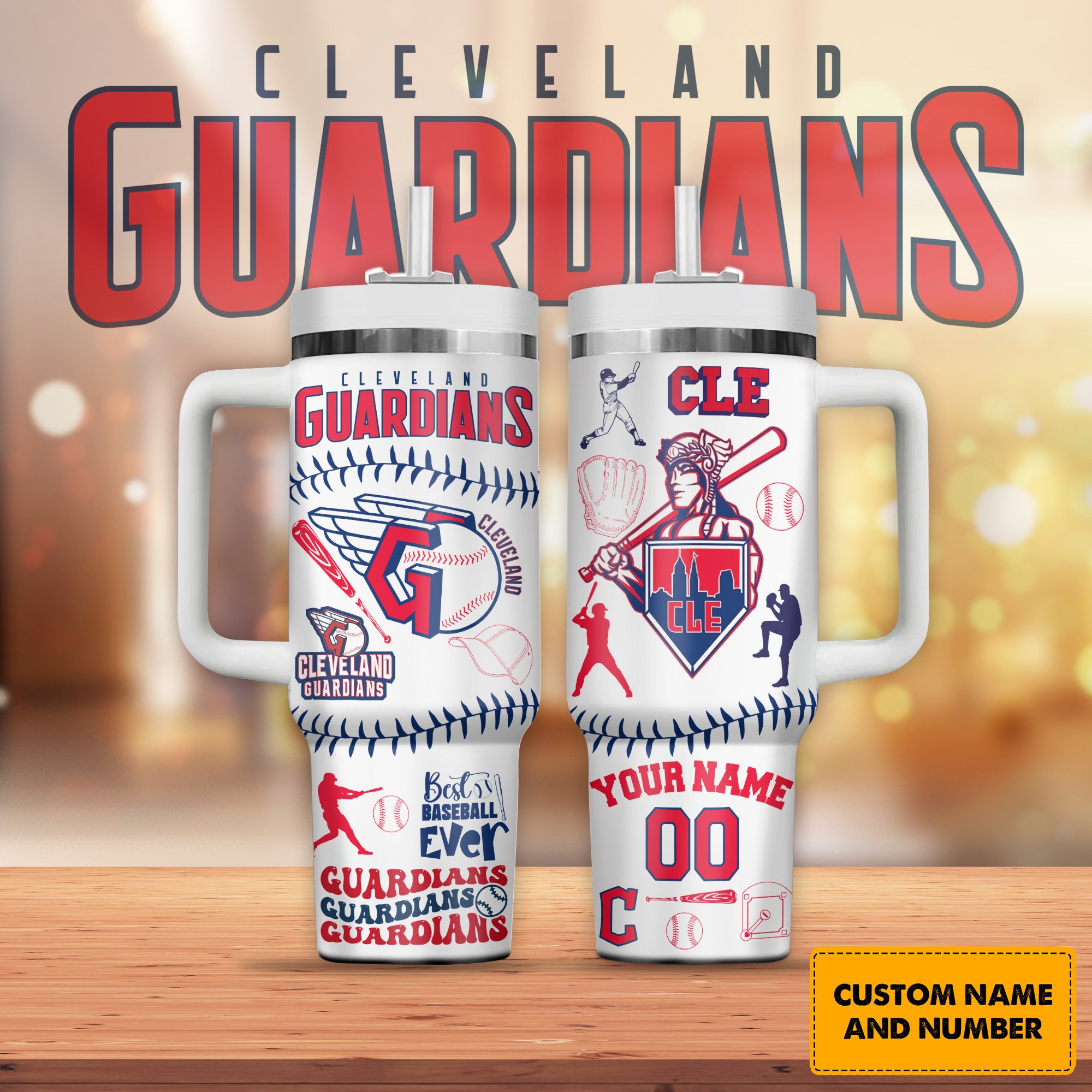 Cleveland Guardians MLB Custom Stanley Cup 40 oz 30 oz Tumbler With HandleTVC2301299