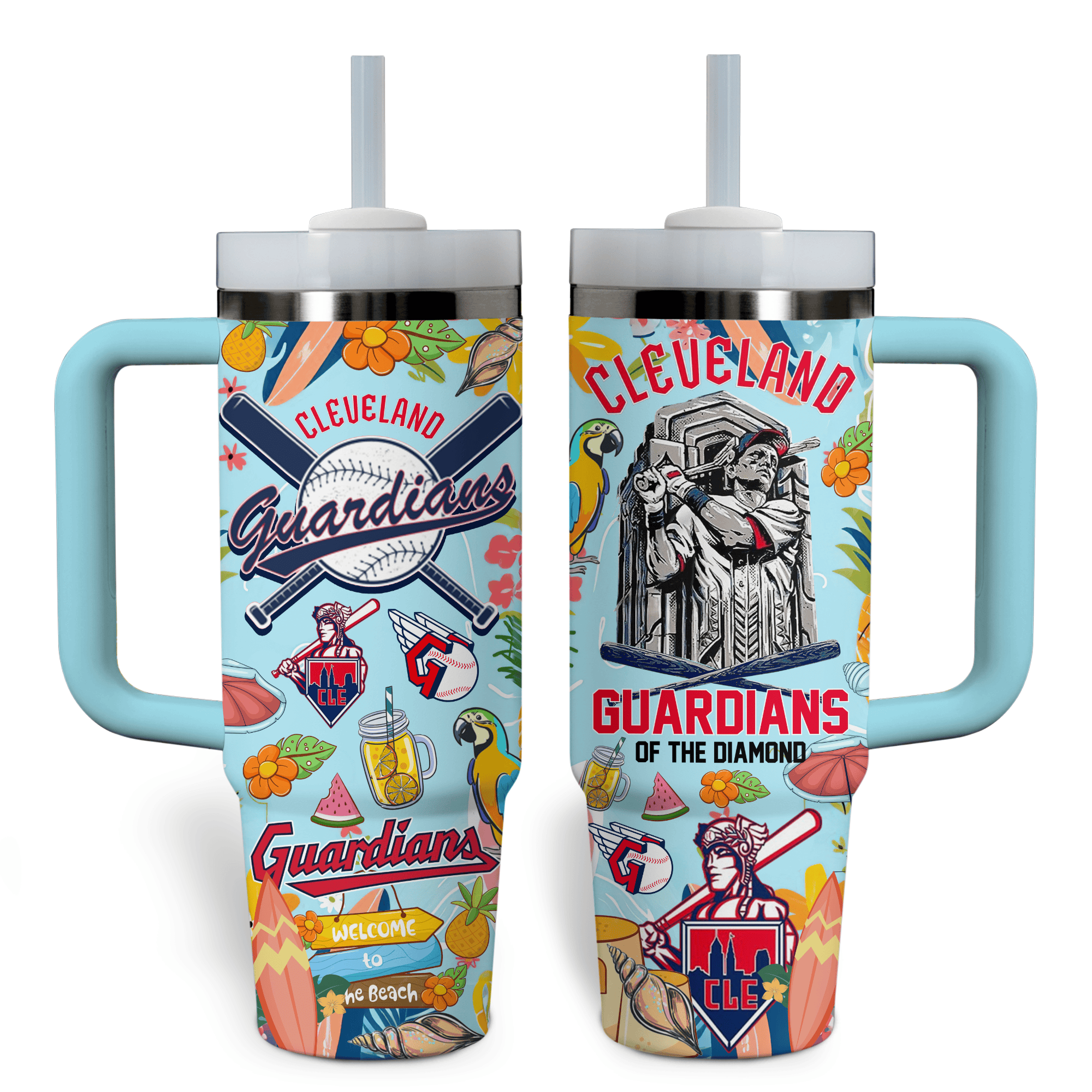 Cleveland Guardians MLB Custom Stanley Cup 40 oz 30 oz Tumbler With HandleTVC2301528