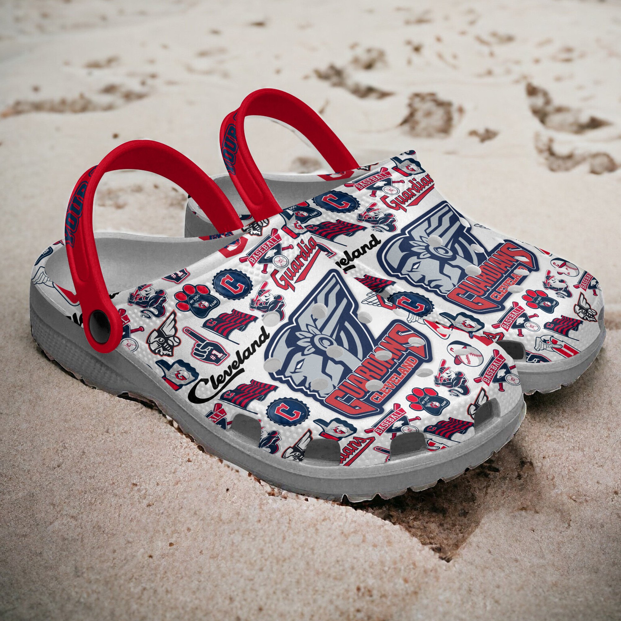 Cleveland Guardians MLB Sport Crocs Crocband Clogs Shoes Comfortable For Men Women and Kids - Image 3