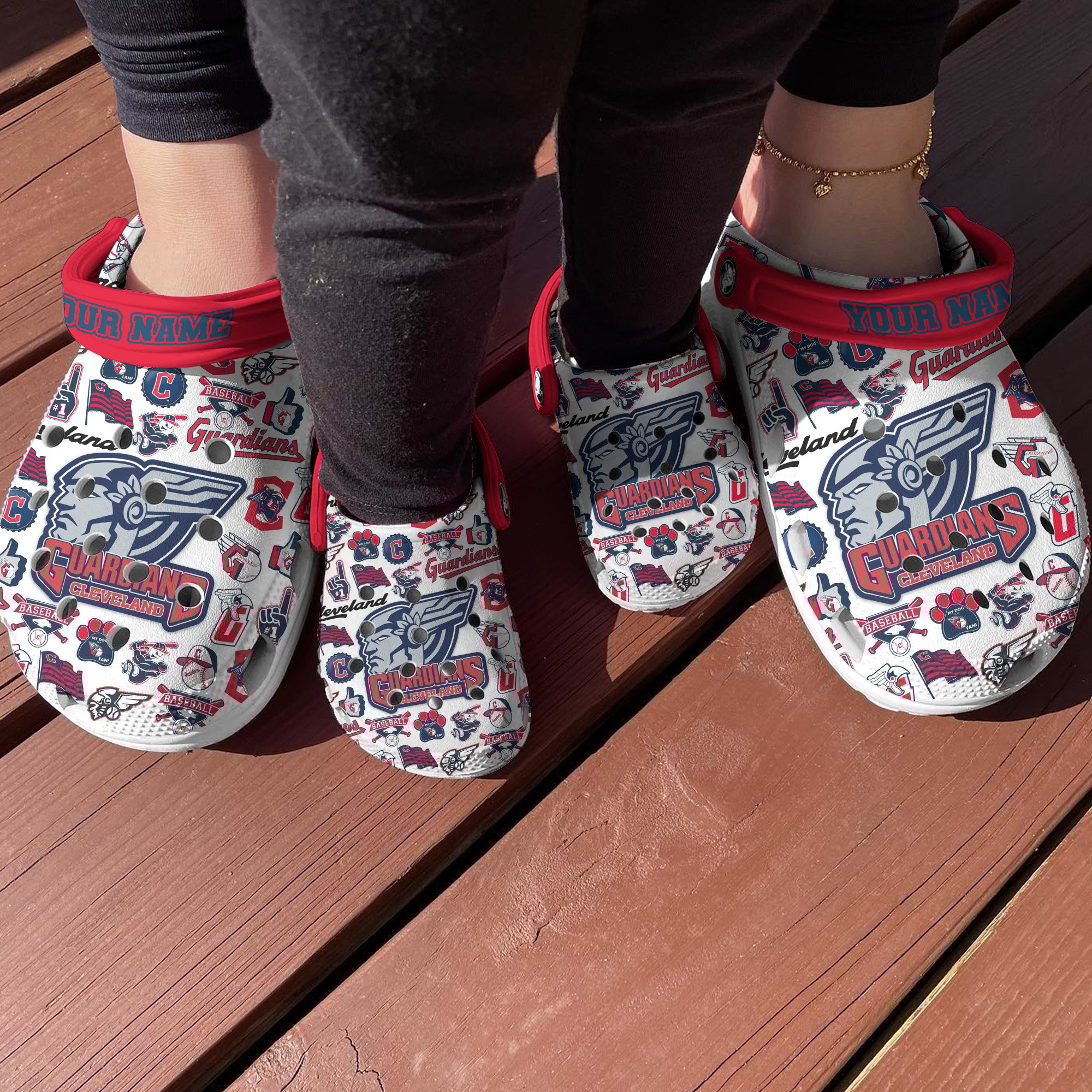 Cleveland Guardians MLB Sport Crocs Crocband Clogs Shoes Comfortable For Men Women and Kids - Image 4