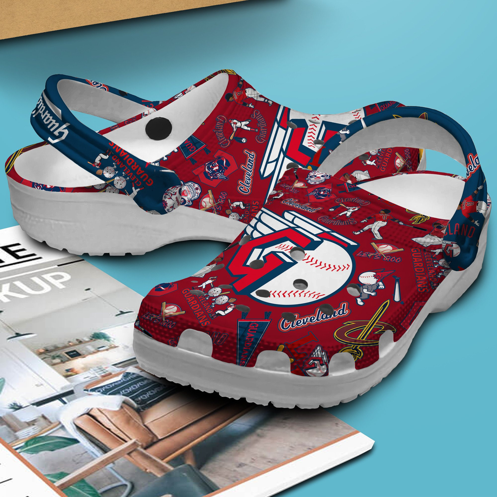 Cleveland Guardians MLB Sport Crocs Crocband Clogs Shoes Comfortable For Men Women and Kids