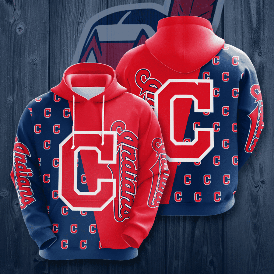 Cleveland Indians 3D All Over Print Hoodie, Zip Hoodie