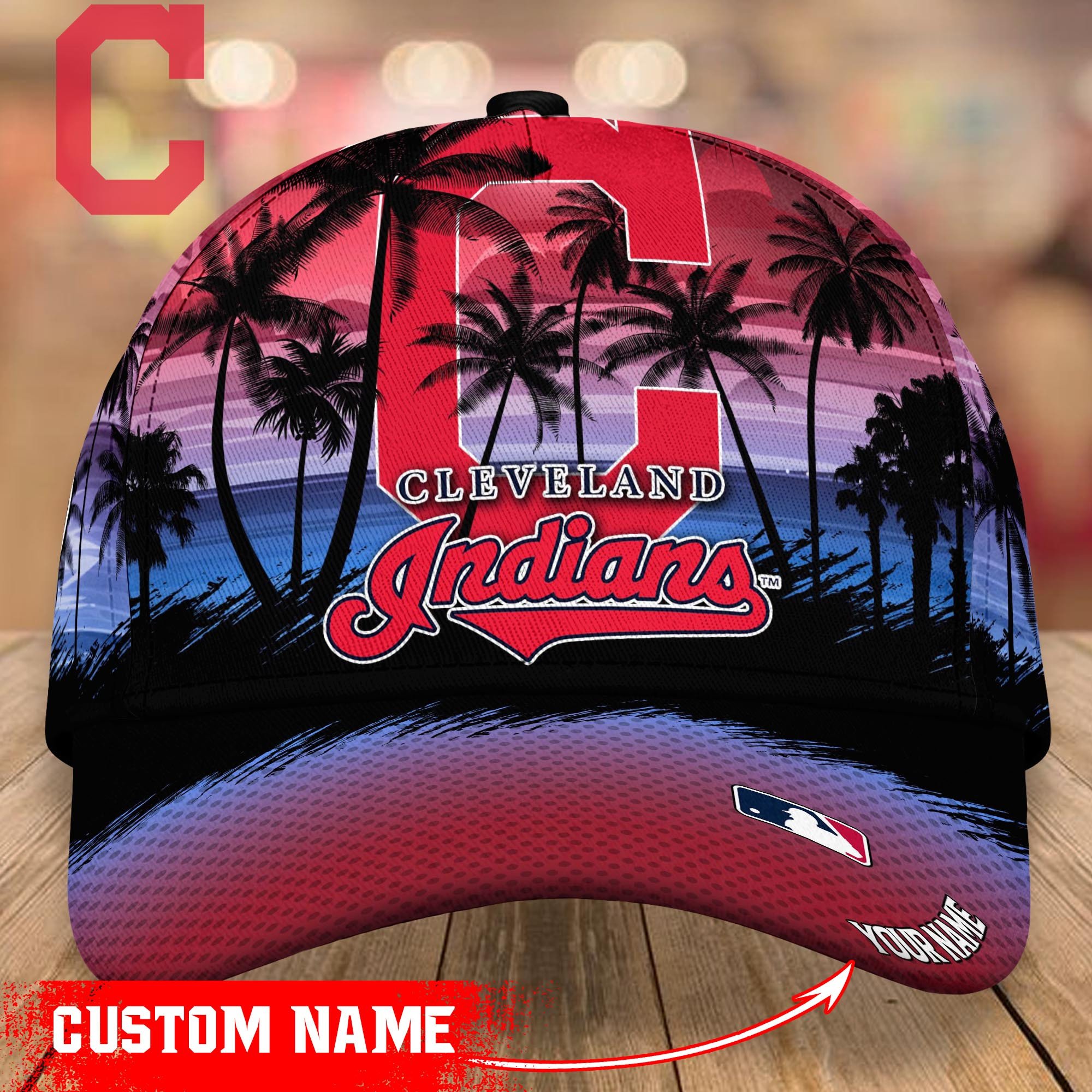 Cleveland Indians Custom Name Classic, Baseball Caps Trucker Hats Custom Hats Gifts For Men & Women