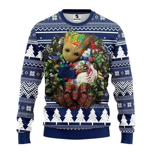 Cleveland Indians Grateful Dead Ugly Christmas Sweater Adult 3D Funny Matching for family