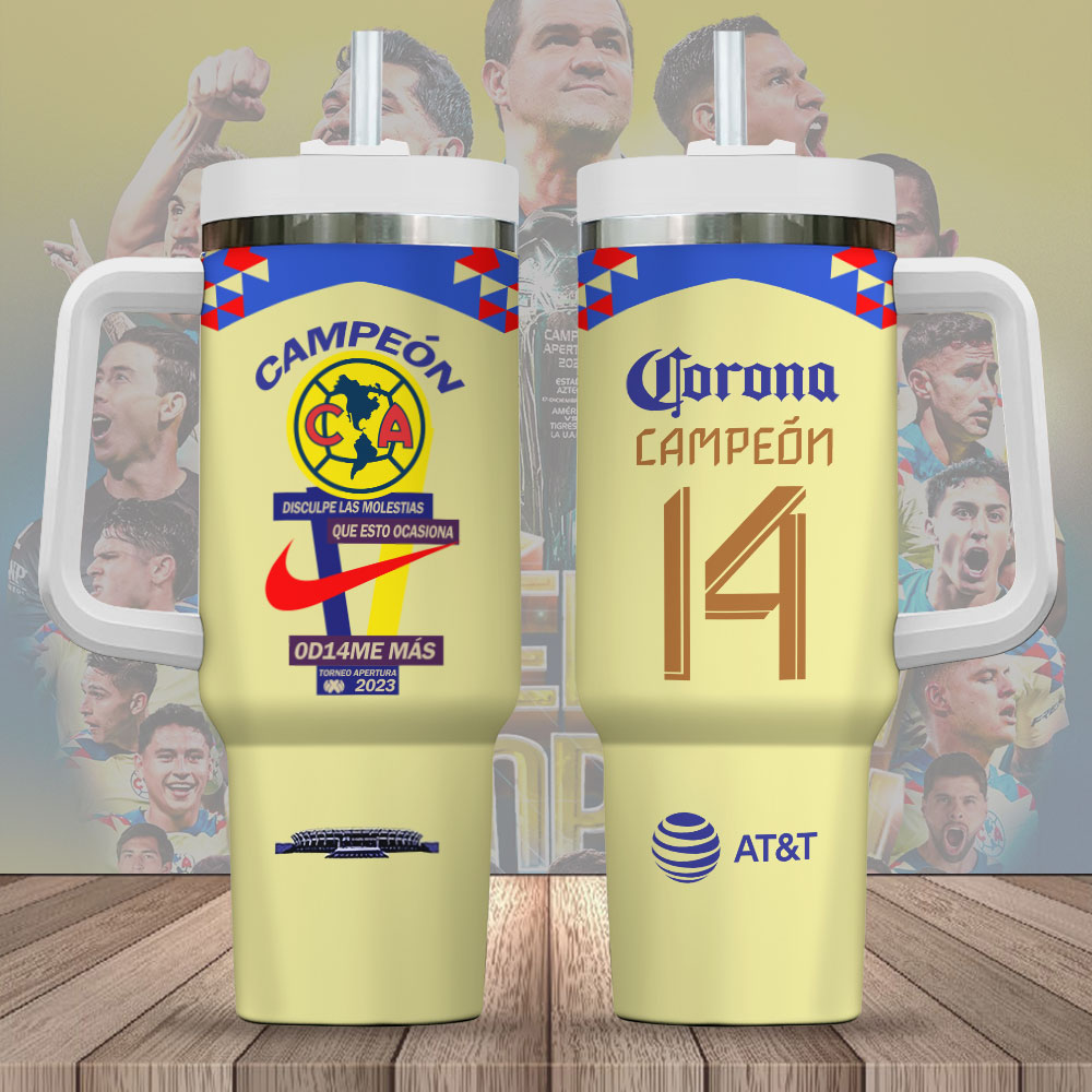 Club AmÃ©rica Football Custom Stanley Cup 40 oz 30 oz Tumbler With HandleTVC2301847