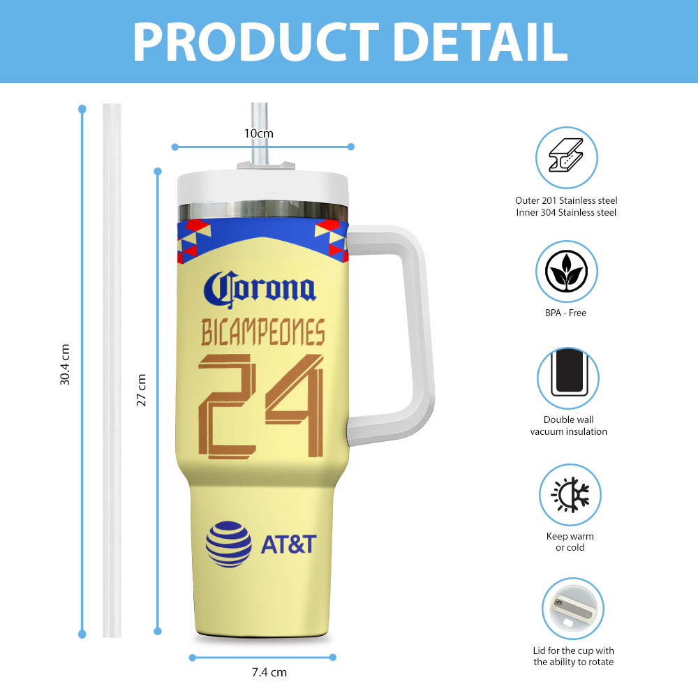 Club America Custom Stanley Cup 40 oz 30 oz Tumbler With HandleTVC2301719 - Image 3