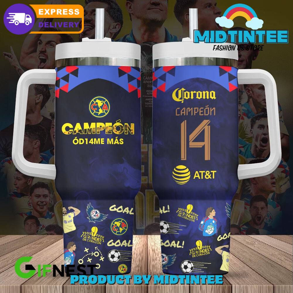 Club America Liga MX Champs Custom Stanley Cup 40 oz 30 oz Tumbler With HandleTVC2301904