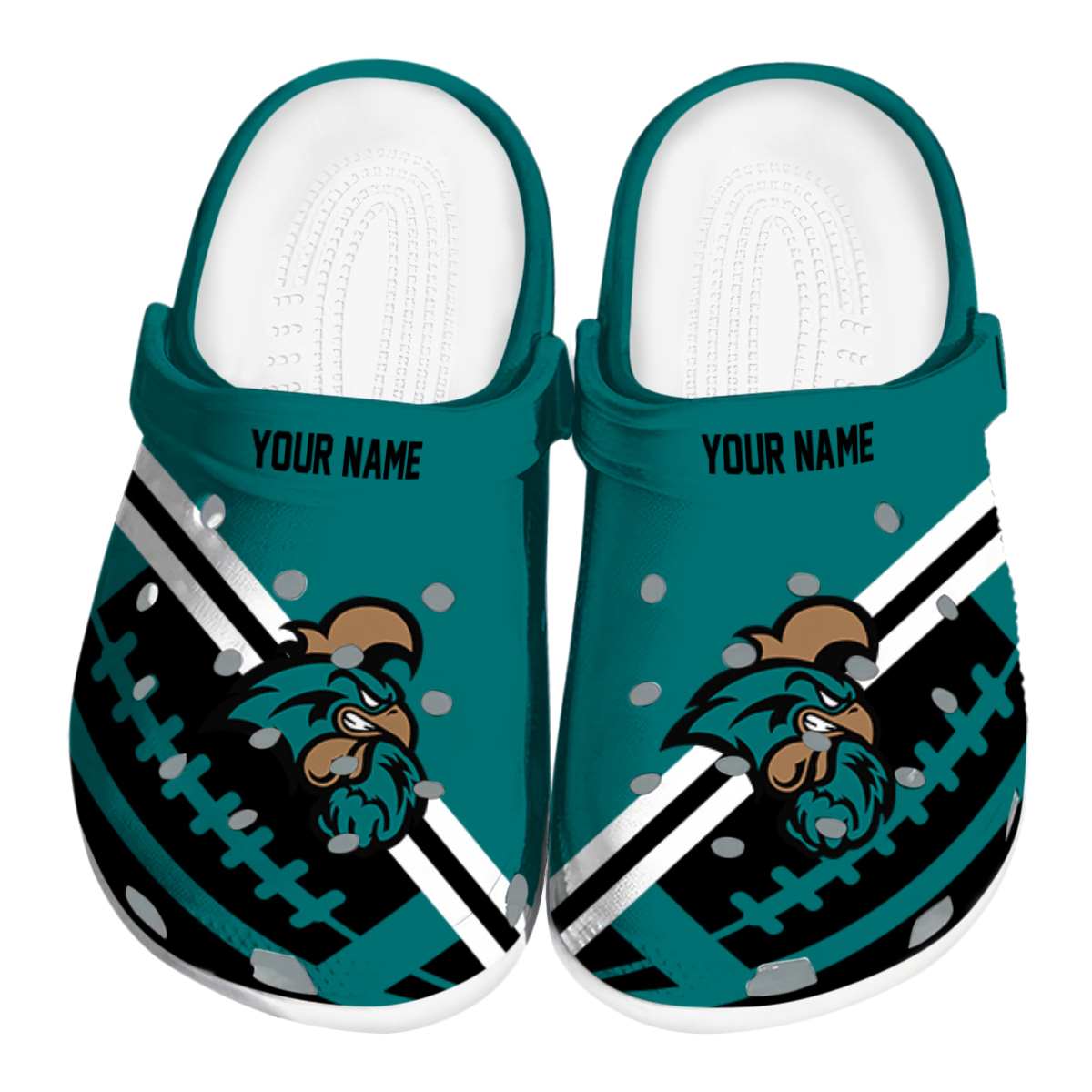 Coastal Carolina Chanticleers NCAA Sport Crocs Crocband Clogs Shoes Comfortable For Men Women and Kids