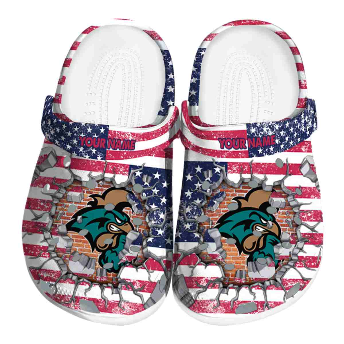 Coastal Carolina Chanticleers NCAA Sport Crocs Crocband Clogs Shoes Comfortable For Men Women and Kids